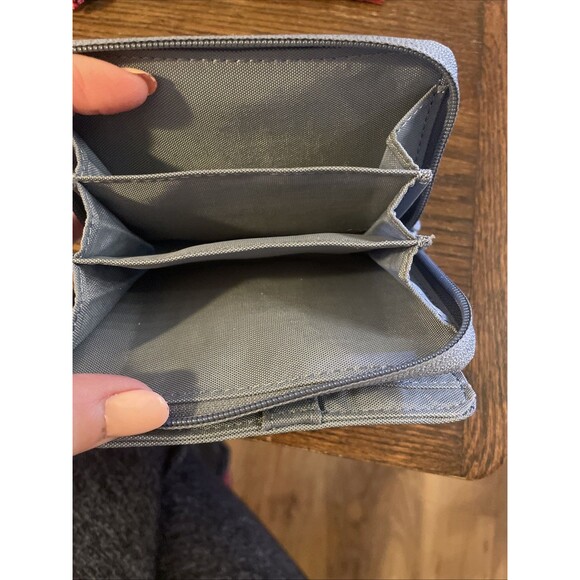 Kipling Blue Small Credit Card ID Wallet Zip Around Travel Live Light RFID - Picture 7 of 7